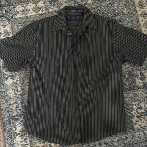 Men's Black Striped Shirt